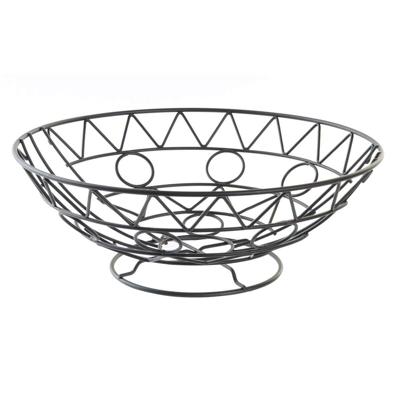 Fruitschaal DKD Home Decor Zwart Metaal Aluminium Geometrisch 28 x 28 x 10 cm