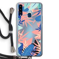 Tropisch: Samsung Galaxy A20s Transparant Hoesje met koord