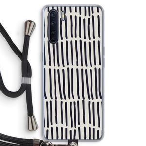 Moroccan stripes: Oppo A91 Transparant Hoesje met koord