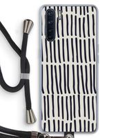 Moroccan stripes: Oppo A91 Transparant Hoesje met koord