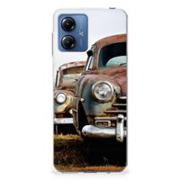 Motorola Moto G14 | Siliconen hoesje | met foto Vintage Auto