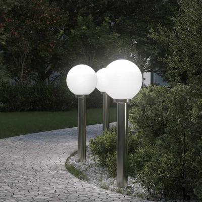 Bolderverlichting 3 stuks 80 cm RVS IP44