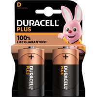 Duracell Plus Alkaline D-batterijen batterij 2 stuks - thumbnail