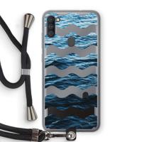 Oceaan: Samsung Galaxy A11 Transparant Hoesje met koord - thumbnail