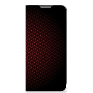 OPPO A77 5G | A57 5G Hoesje met Magneet Geruit Rood