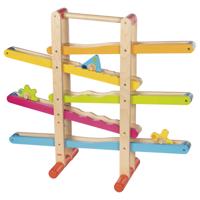 Goki houten knikkerbaan met figuren
