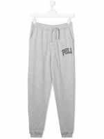 POLO RALPH LAUREN KIDS pantalon de jogging à logo imprimé - Gris