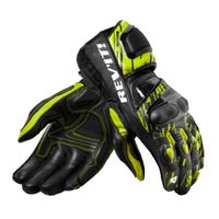 REV'IT! Quantum 2 Gloves, Race motorhandschoenen, Fluogeel Zwart