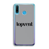 Topvent Grijs Zwart: Huawei P30 Lite Transparant Hoesje