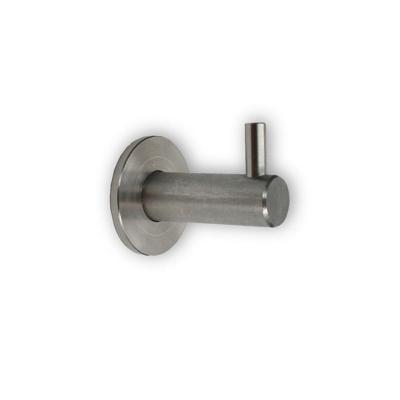 Handdoekhaken/ophanghaken - zilver - RVS - 4,2 x 3,8 cm - voor handdoek/theedoek