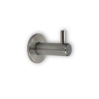 Handdoekhaken/ophanghaken - zilver - RVS - 4,2 x 3,8 cm - voor handdoek/theedoek
