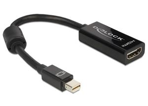 DeLOCK Adapter mini Displayport / HDMI 0,18 m mini Displayport 20-pin M HDMI 19-pin FM Zwart