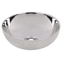 Differnz Shine waskom keramiek | grijs/zilver | Ø 40 x 13.5 cm