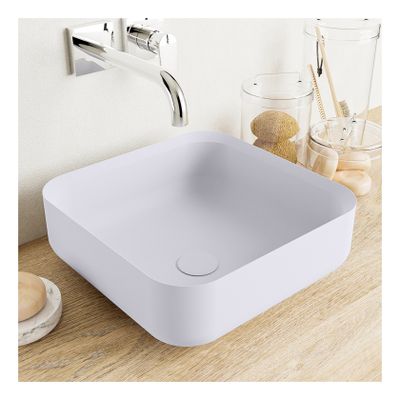 Waskom Mondiaz Binx | 36x13x36 cm | Solid Surface | Vrijstaand | Vierkant | Cale