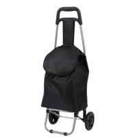 Boodschappentrolley Shopping - zwart - 35 x 28 x 87 cm - 50 liter