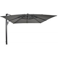 Taurus Zweefparasol grijs 300x300 cm vierkante parasol