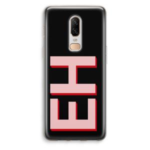 Monogram: OnePlus 6 Transparant Hoesje