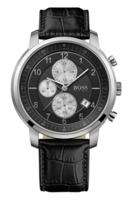 Horlogeband Hugo Boss HB-137-1-14-2352 / HB659302320 Leder Zwart 22mm