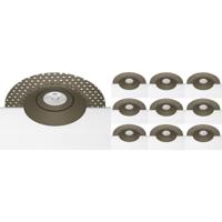 Inbouwspot 10 Pack Trimless - Sigmi Arno Pro - Rond - Brons - Kantelbaar - Zaagmaat 95mm Diameter 150mm - Incl. GU10 Fitting