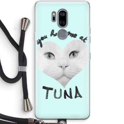 You had me at tuna: LG G7 Thinq Transparant Hoesje met koord