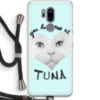 You had me at tuna: LG G7 Thinq Transparant Hoesje met koord