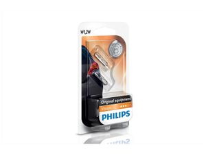 Glassokkellamp W1.2W [12V] (2 stuks) PHILIPS, Spanning (Volt)12V