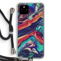 Chameleon Sun: Pixel 5 Transparant Hoesje met koord