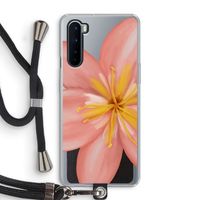 Pink Ellila Flower: OnePlus Nord Transparant Hoesje met koord
