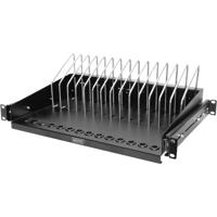 Digitus DN-97665 19 inch Apparaatbodem voor patchkast 1 HE Uittrekbaar, Variabele bevestigingsrails Geschikt voor kastdiepte: vanaf 450 mm Zwart, Zwart (RAL