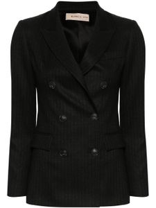 Blanca Vita blazer Godezia à fines rayures - Noir