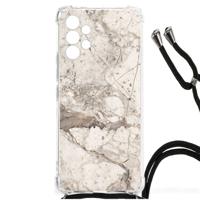 Samsung Galaxy A13 4G Anti-Shock Hoesje Marmer Beige