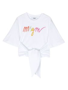 MSGM Kids t-shirt à ornements - Blanc