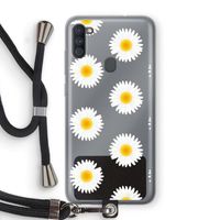 Margrietjes: Samsung Galaxy A11 Transparant Hoesje met koord