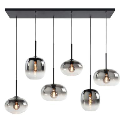 Highlight HanglampBellini zwart 5-lichts recht - H5472.18