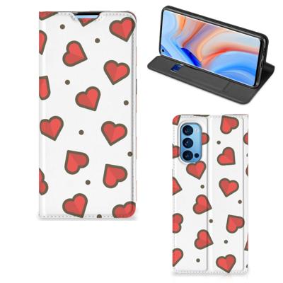 OPPO Reno4 Pro 5G | Hoesje met Magneet | Hearts