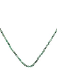 Mateo collier en or 14ct serti de perles et d'émeraude - Vert