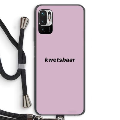 kwetsbaar: Xiaomi Redmi Note 10 5G Transparant Hoesje met koord