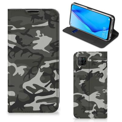 Huawei P40 Lite | Hoesje met Magneet | Army Light
