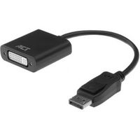 ACT 0,15 meter DisplayPort naar DVI female adapter ACT 0,15 meter DisplayPort naar DVI female adapter