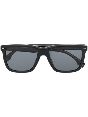 BOSS lunettes de soleil à monture carrée - Noir