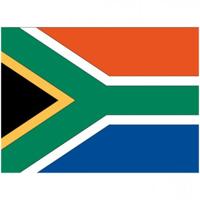 Vlag van Zuid Afrika stickers - 7 x 10 cm - Landen - Zuid Afrikaanse vlaggetjes