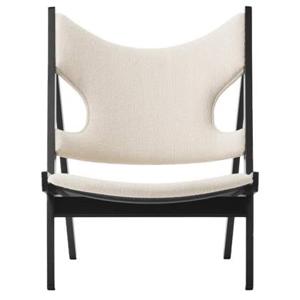 Audo Copenhagen Knitting fauteuil zwart eiken Barnum Bouclé