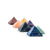Edelsteen Piramide Chakra Set van 7 - 25 mm - thumbnail