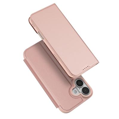 Dux Ducis iPhone 17 hoesje - Slim bookcase - Rose Goud
