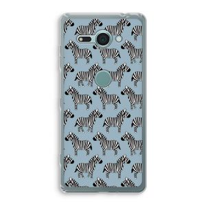 Zebra: Sony Xperia XZ2 Compact Transparant Hoesje