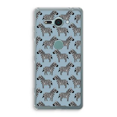 Zebra: Sony Xperia XZ2 Compact Transparant Hoesje