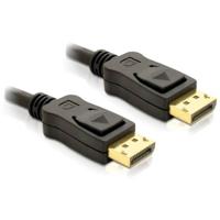 Delock 82425 DisplayPort-kabel DisplayPort Aansluitkabel DisplayPort-stekker 5 m Zwart 4K UHD, Verdraaid, Vergulde steekcontacten, Afgeschermd (drievoudig)