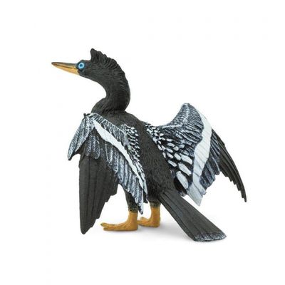 Safari wilde dieren Anhinga junior 8,3 cm zwart/zilver Safari wilde dieren Anhinga junior 8,3 cm zwart/zilver