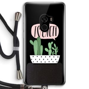 I love cacti: Xiaomi Mi Mix 2 Transparant Hoesje met koord