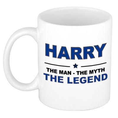Harry cadeau mok - man myth legend - naam koffiemok - 300 ml - collega - vaderdag